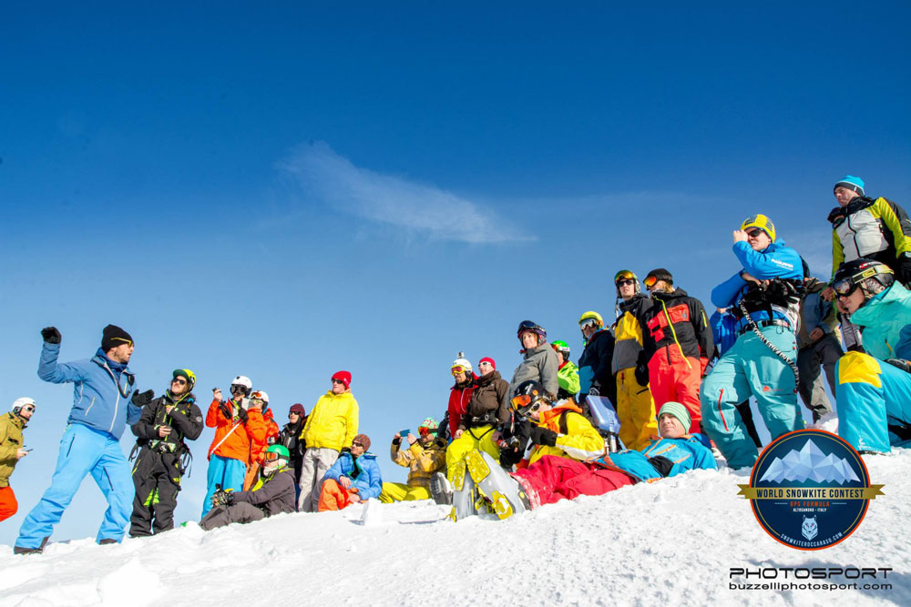 World snowkite contest