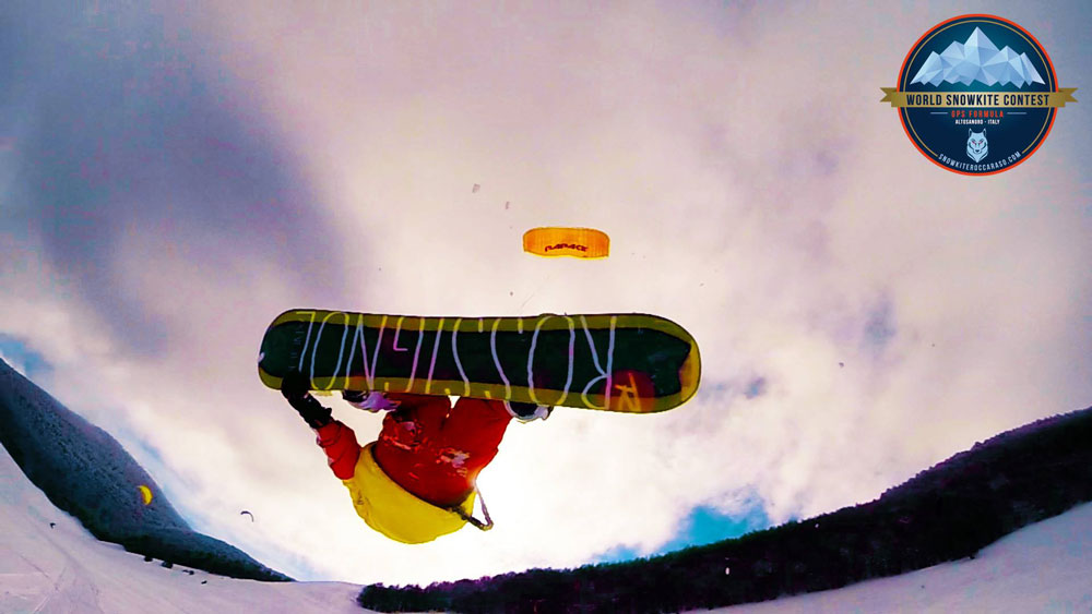 World snowkite contest